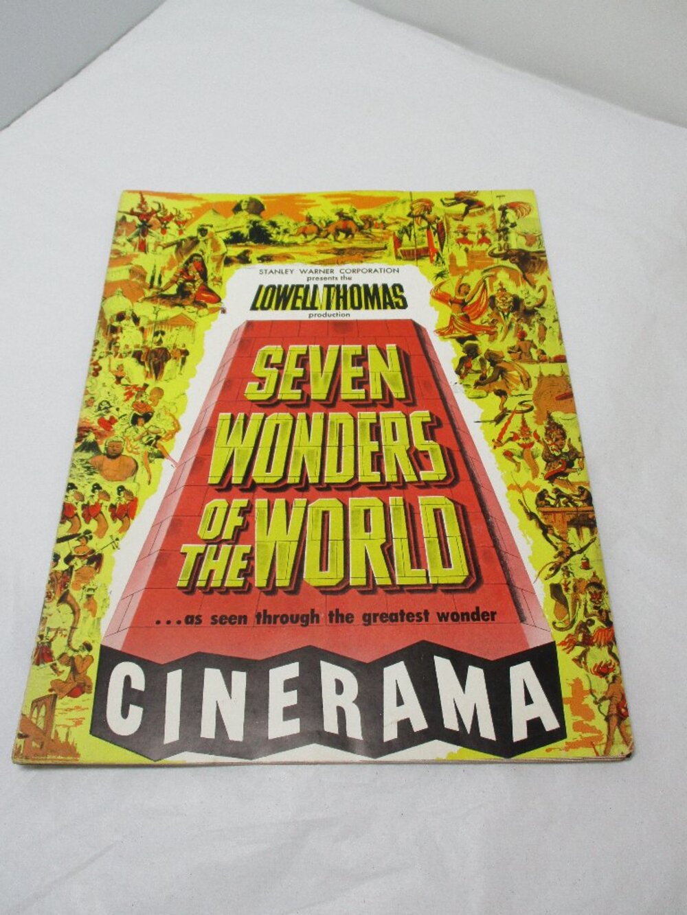 Vintage 1956 Seven Wonders of the World Souvenir Movie Film Program Cinerama